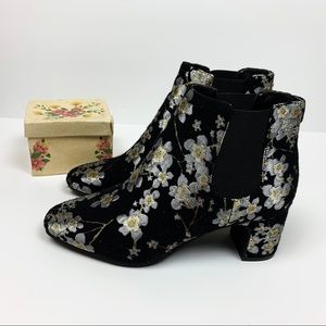 Anne Klein Womens GORGIA  Floral Ankle Booties